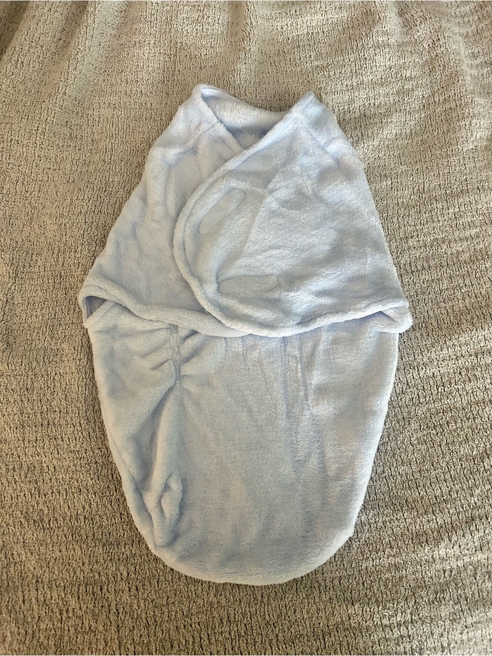 Starting Out Light Blue Plush Baby Swaddle Sack